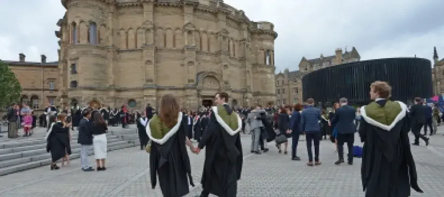 Graduating Students in Bristo Square